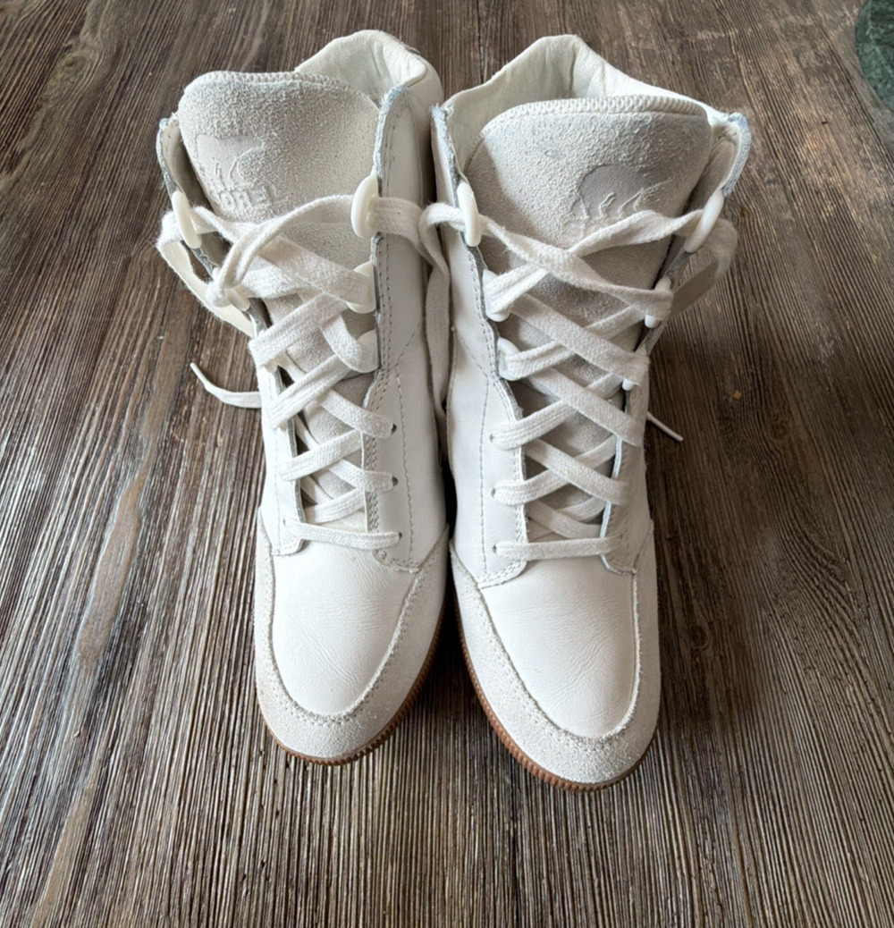 Sorel boots Out N About Wedge ankle boho white NL4913-125 womens 7.5